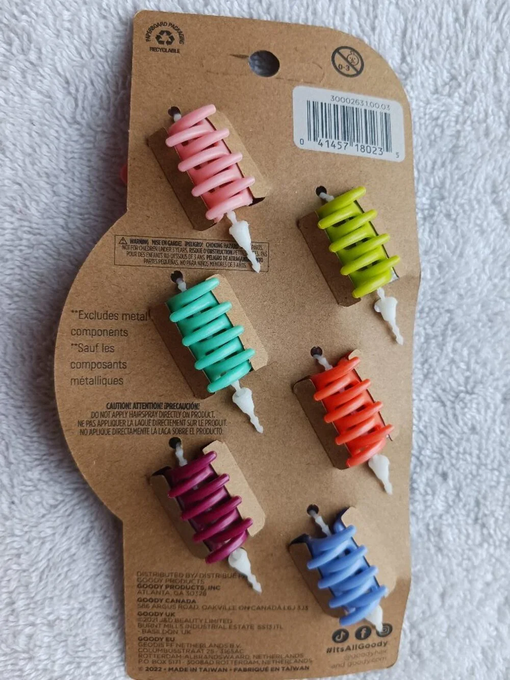 6 Goody Planet Colored Butterfly Renewable Plant Plastic Hair Claw Jaw Clips
